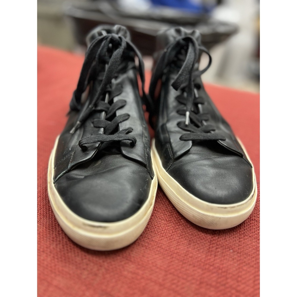 VINCE‎ Fynn Glove Sneakers 11 M Men's Lace Up Black Shoes Mid Top Leather